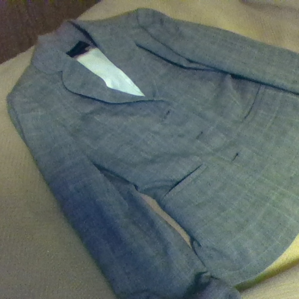 Banana Republic Grey & Light pink striped blazer